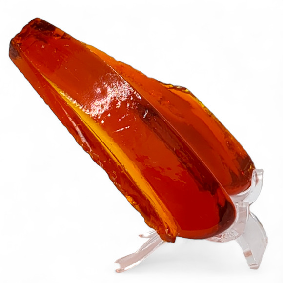 Amberina Art Glass Cullet Glowing Cadmium Slag #4GS42 - Picture 2 of 7